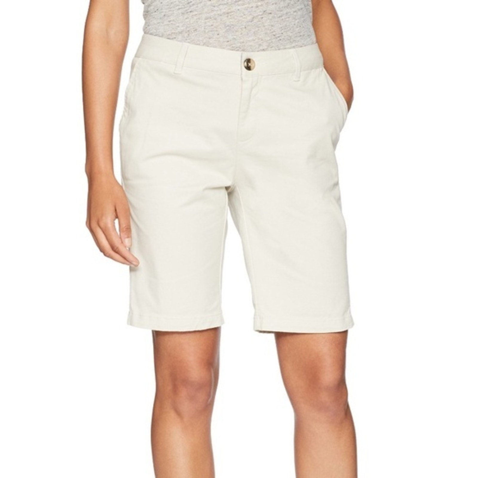 Plus Size 10 Inseam Bermuda Short Stone Nwt